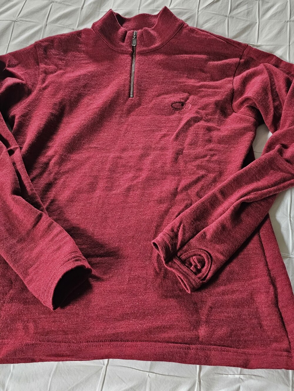Icebreaker Quarter-Zip Pullover Sweater - Deep Red